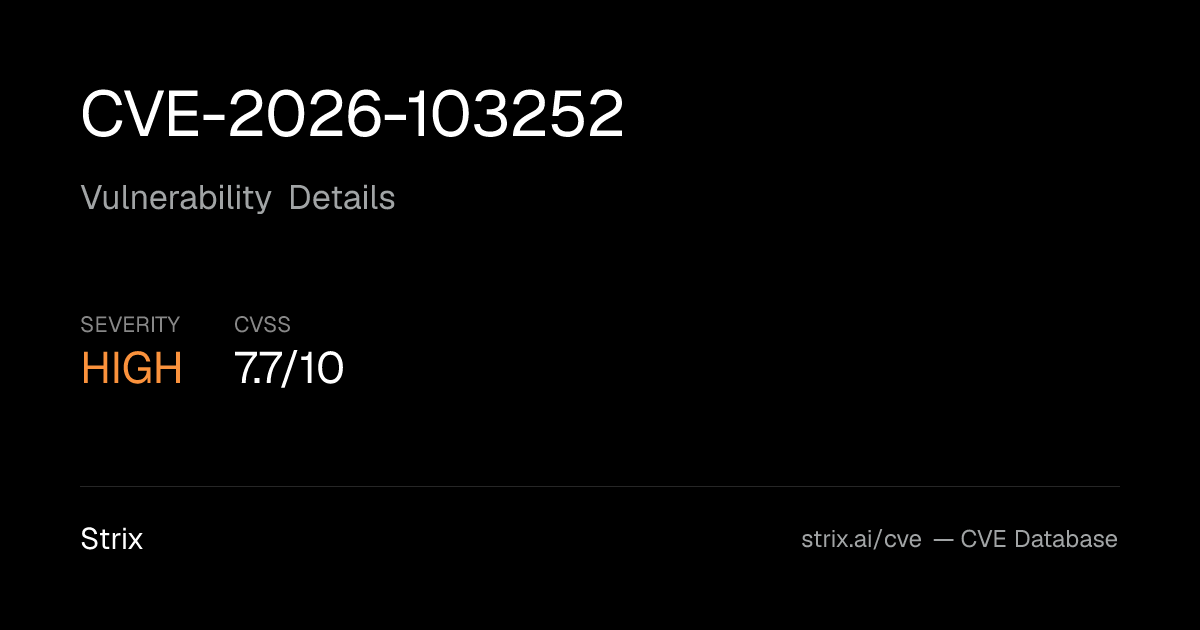 CVE-2026-103252: n8n versions before 1.123.80, from 2.0.0…