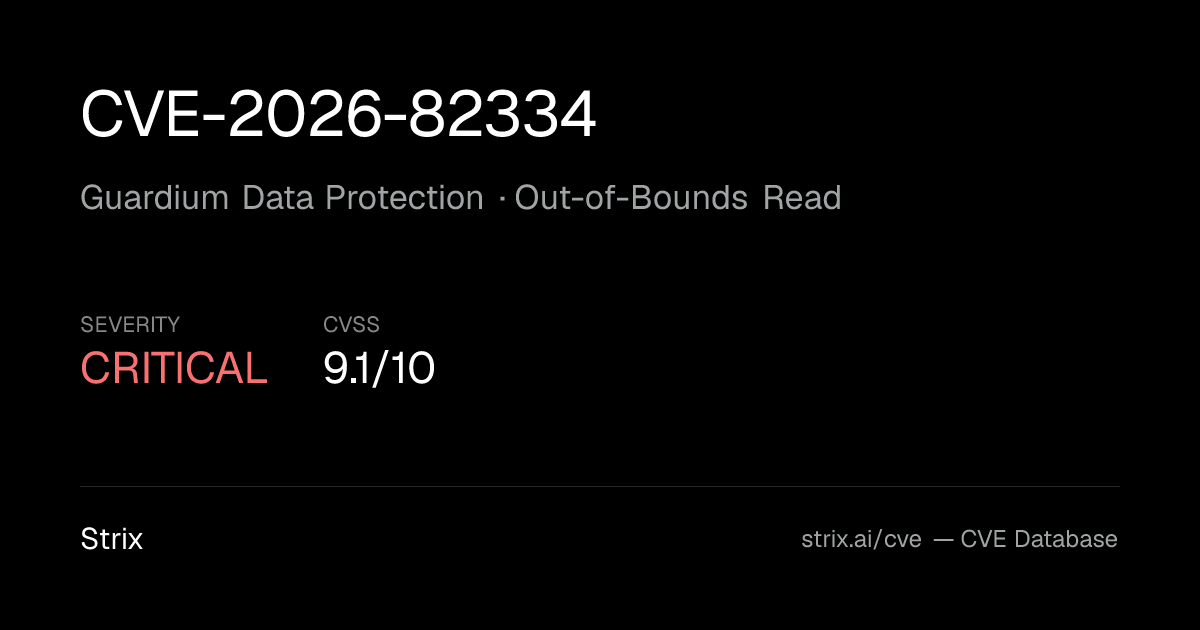 CVE-2026-82334: Guardium Data Protection Out-of-Bounds Read