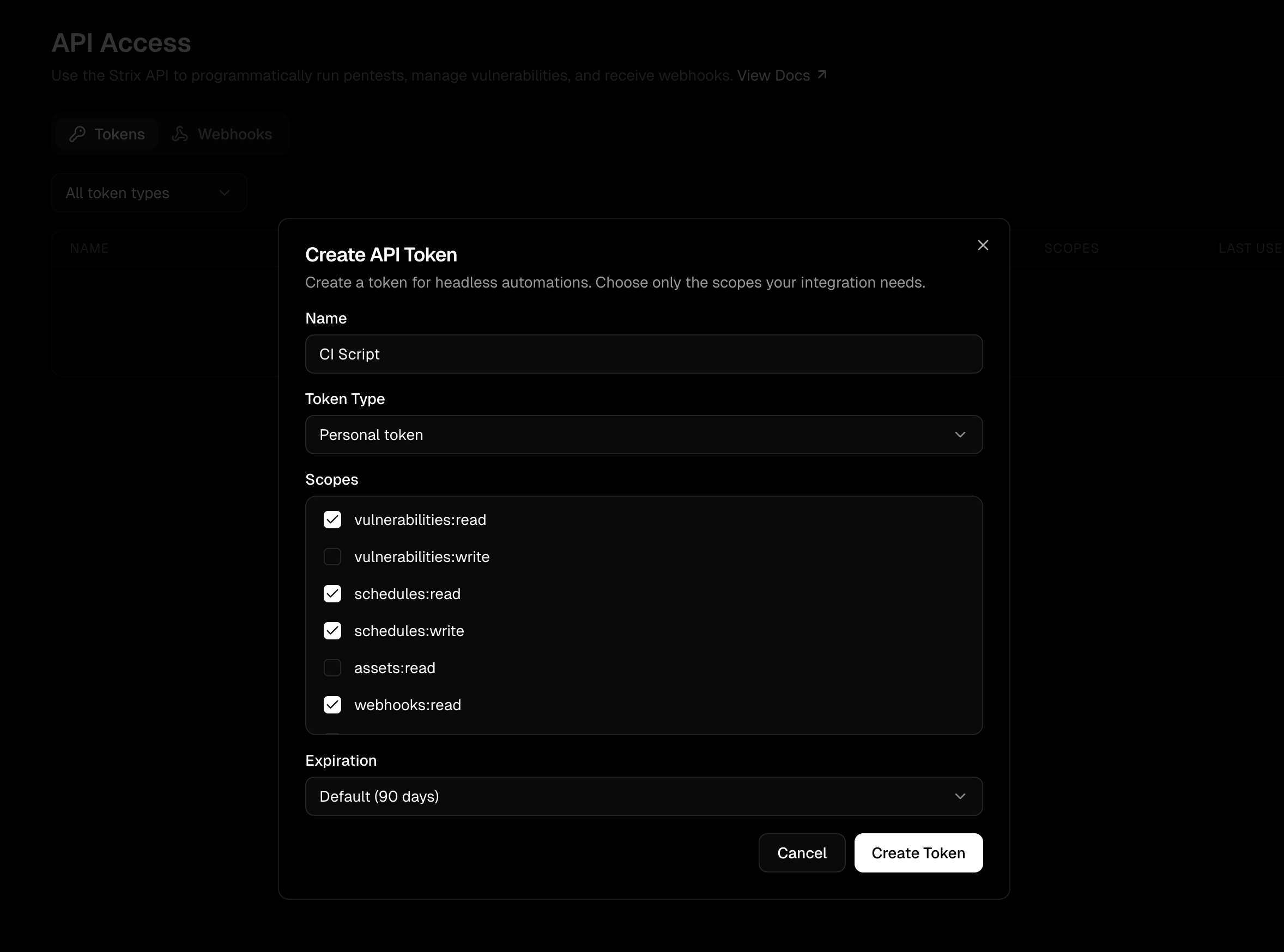Strix API docs